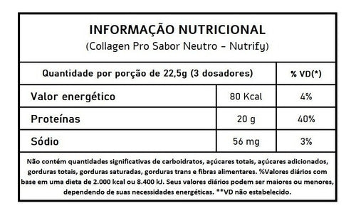 Colágeno Hidrolisado Collagen Pro Nutrify Chocolate Belga 450g