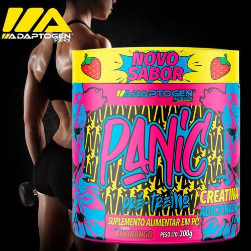 Pré Treino Panic Sabor Morango Adaptogen 300g