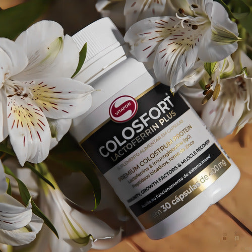 Colosfort Lactoferrin Plus 400mg (30 Caps) Vitafor Sabor Sem sabor