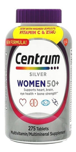 Centrum Silver Para Mulheres Mais De 50 Anos 275 Tablets Sabor Without flavor