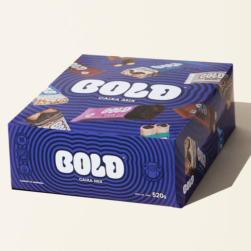 Barra De Proteína Bold Snacks Caixa Mix - Caixa Com 12 Unida Sabor Mista