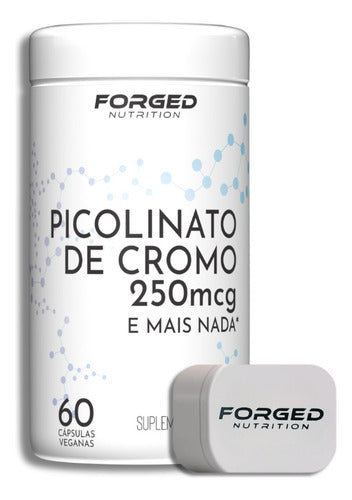 Picolinato De Cromo 250mcg 60 Vegan Caps Forged Nutrition Sem sabor