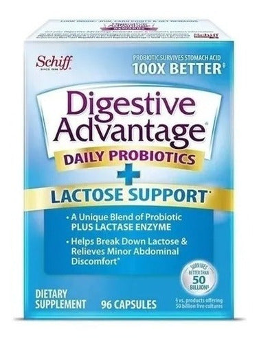 Digestive Advantage 96caps Enzima Para Intolerância Lactose