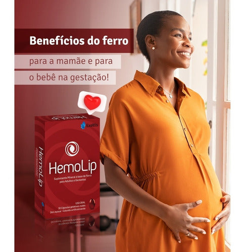 Suplemento Alimentar Hemolip 30 Cápsulas Zero Açúcar Sabor Sem sabor