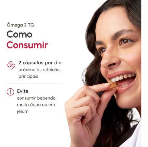 Ômega 3 1000mg Tg Vhita - Rico Em Epa E Dha com Selo IFOS - 120 Cápsulas