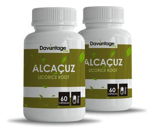 Kit 2x Alcaçuz Em Cápsulas - 500mg - 100% Natural