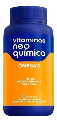 Vitaminas Neo Química Ômega 3 1000mg Com 60 Cápsulas