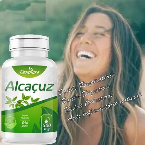 Alcaçuz 500mg - Denature - 100 Cápsulas