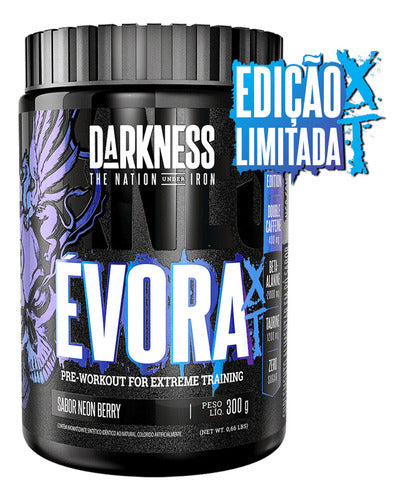Pré-treino Évora Xt Pote 300g Darkness Neon Berry