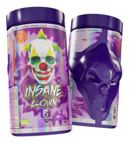 Pré Treino Insane Clown 350g Demons Lab Sabor Grape