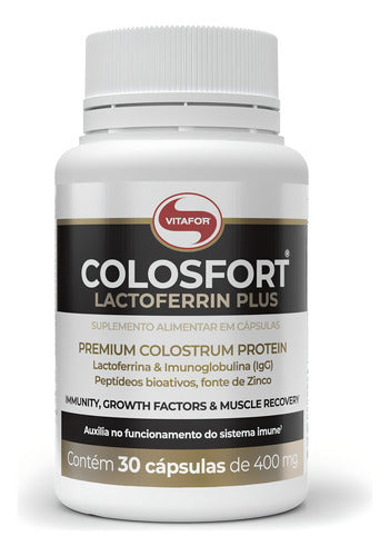 Colosfort Lactoferrin Plus 400mg (30 Caps) Vitafor Sabor Sem sabor