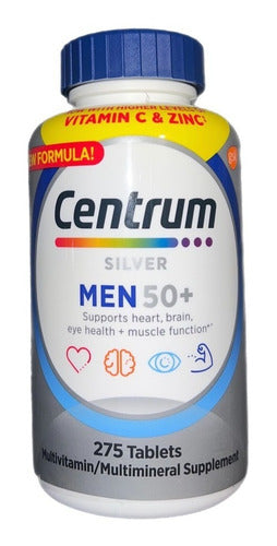 Multivitamínico Centrum Silver Men 50+ 275 Tablets Sabor Without flavor