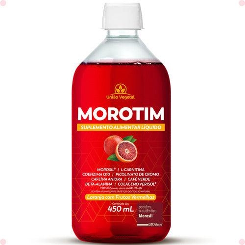 Morotim único Termogenico Liquido Morosil união Vegetal Sabor Laranja Com Frutas Vermelhas