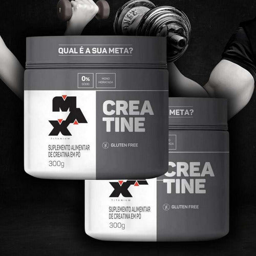 Creatina 300 Gr - Max Titanium Sabor Sem sabor