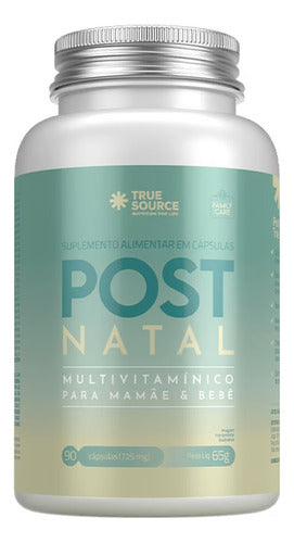Multivitamínico Post Natal 90 Cápsulas True Source Sabor Sem Sabor