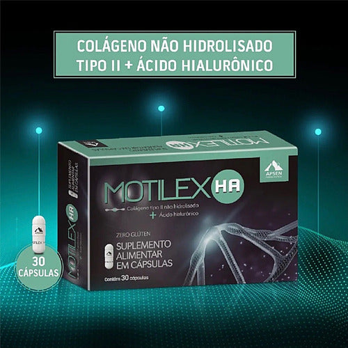 Motilex Ha Colágeno Tipo I I + Ácido Hialurônico C/ 30 Caps