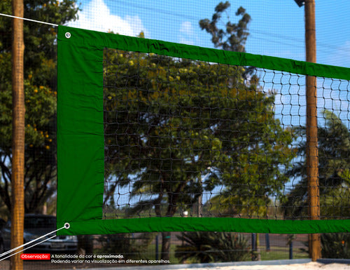 Rede Azzure Beach Tennis Profissional 4 Faixas Verde
