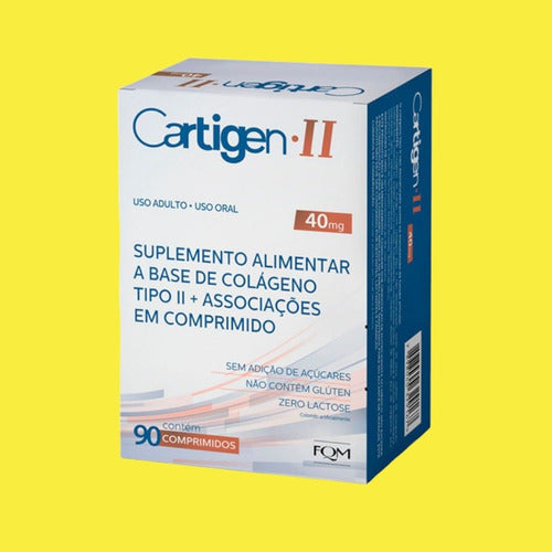 Cartigen Colágeno Tipo 2 40mg 90 Comprimidos Sabor Sem sabor