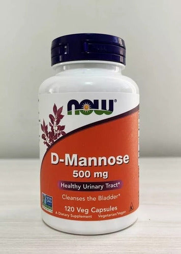 D-mannose 500mg 120 Caps Vegan Now Foods Sabor Neutro