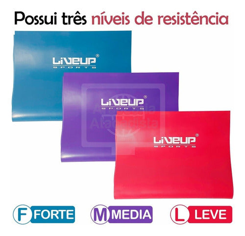 Faixa Elástica - Média - 1200x150x0,50mm - Liveup Thera Band
