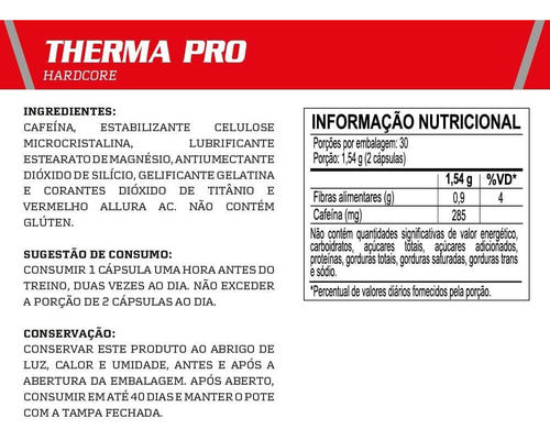 Therma Pro Hardcore 120 Cápsulas Integralmédica