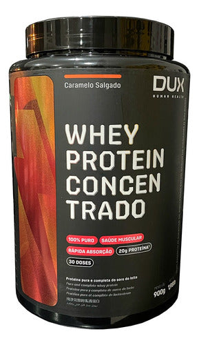 Whey Protein Concentrado 900g Caramelo Salgado - Dux Sabor Caramelo salgado