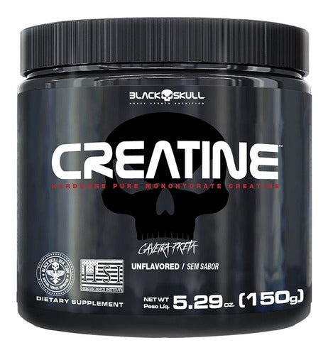 Creatina Monohidratada Em Pó 150 g Black Skull