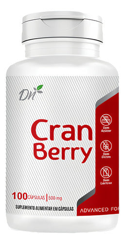 Suplemento Cran Berry 500mg 100 Cápsulas Denature Vitaminas Naturais Sabor Natural Em Pote De 100ml Un