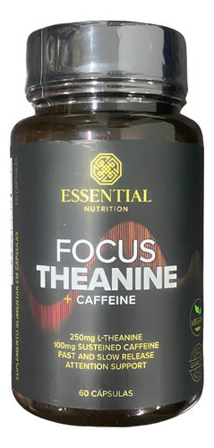 Focus Theanine Pote 60 Caps Essential Foco Concentração Sabo