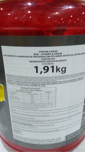 Suplemento Em Pó Isolado Whey Syntha 6 Chocolate 1,91kg Sabor Chocolate milkshake
