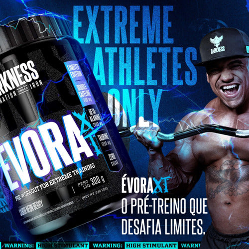 Pré-treino Évora Xt Pote 300g Darkness Neon Berry