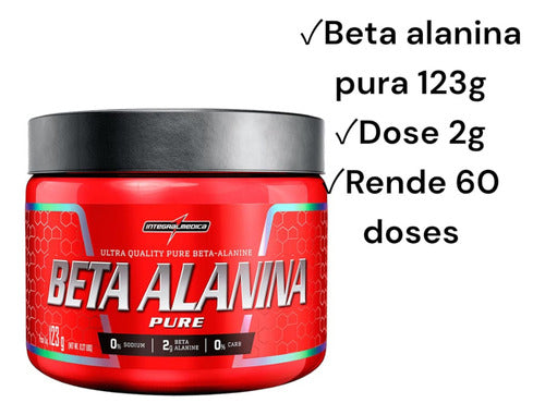 Beta Alanina Integral Medica 123g 100% Pura