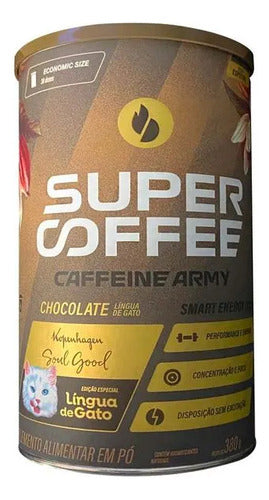 Supercoffee 3.0 Super Coffee (380g) - Caffeine Army Sabor Língua De Gato Kopenhagen