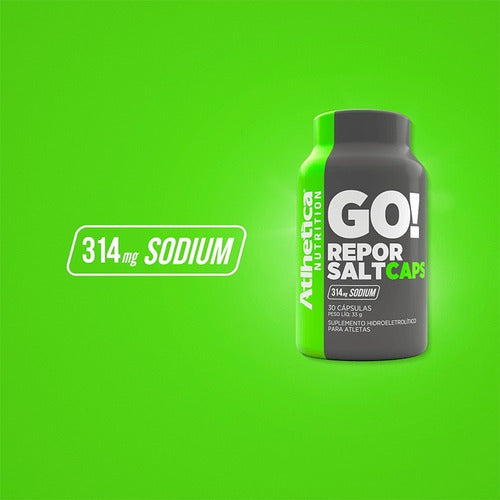 GO! Repor Salt Caps 30 Cápsulas - Atlhetica Nutrition