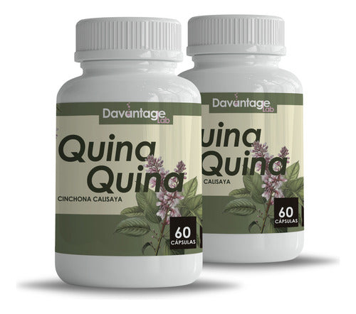 01 Pote Quina Quina Quinina (cinchona Calisaya) Em Cápsulas