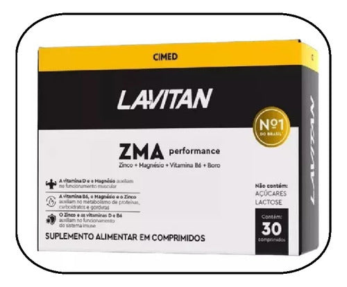 Lavitan ZMA Performance Polivitamínico 30 Comprimidos Sabor Without flavor