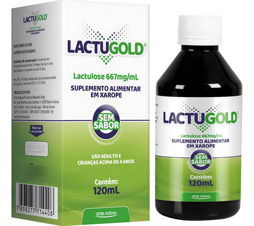 Kit 10x Lactugold 120ml (lactulose) - Arte Nativa Sabor Sem Sabor