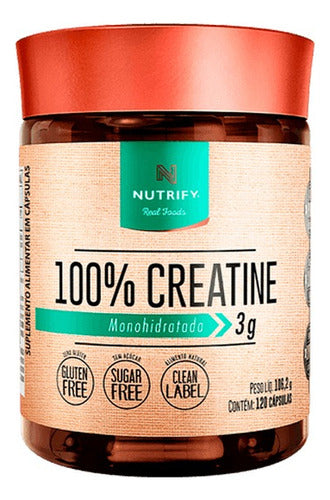 Creatina 100% Monohidratada 120 Cápsulas Nutrify