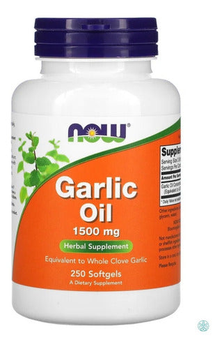 Óleo De Alho Garlic Now Foods Sem Odor 250 Caps Sabor Sem sabor