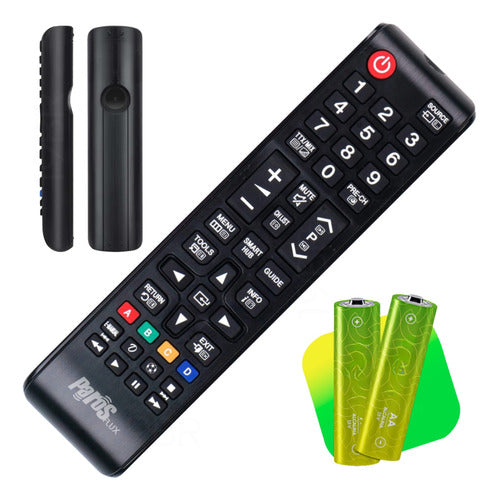 Controle Remoto Para Tv Samsung 4k Lcd Led Plasma Teclas Smart Hub E Futebol