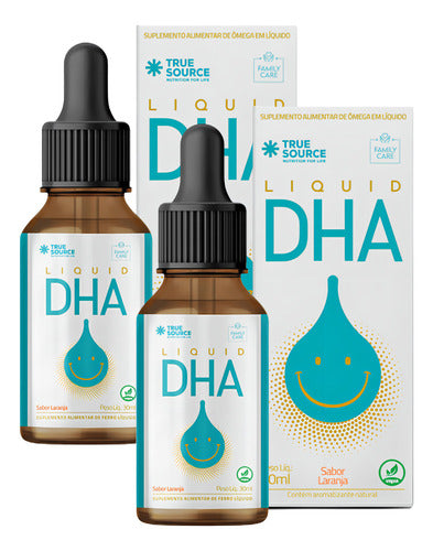 2x Liquid Dha 120mg Family Care Gotas True Source 30ml