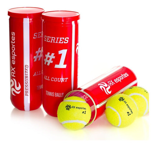 Pack C/ 10 Tubos De Tênis Premium Ax Esportes Tubo Com 3