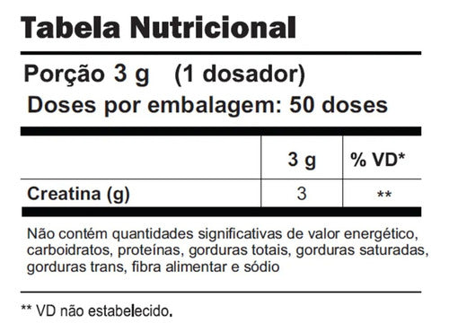 Creatina Pura 300g 100% Monohidratada - Shark Pro Sabor Natural