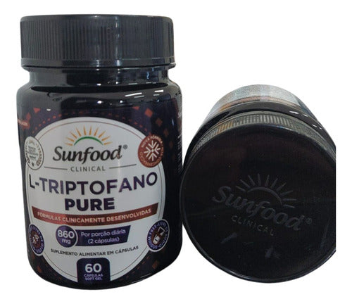 Suplemento Em Softgel Sunfood Tripofano Pure Pote 60un Sem sabor