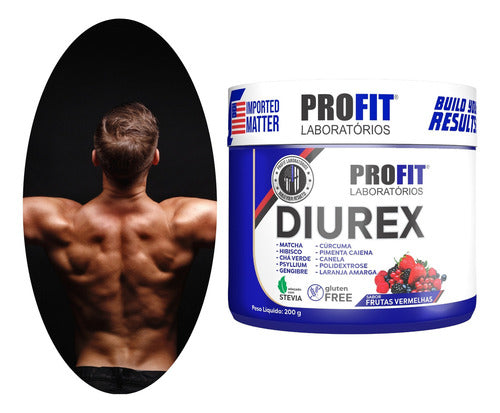 Diurex Chá Diurético Termogênico Detox 200g - Profit Sabor Frutas vermelhas