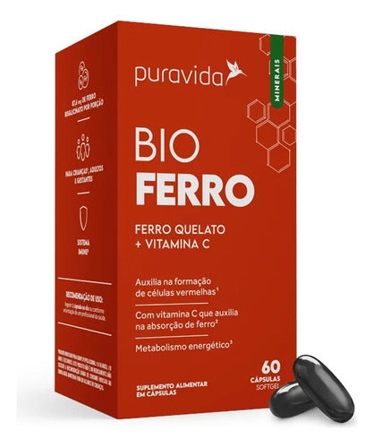 Bio Ferro Puravida 60 Cápsulas