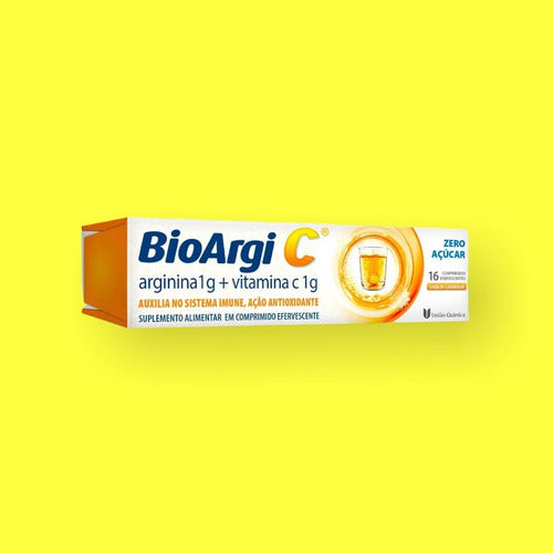 Bioargi C Vitamina C 1g + Arginina 1g 16 Comp. Efervecente Sabor Laranja