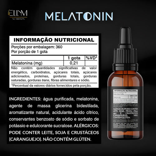Melatonina Em Gotas Maracujá Ellym Nutrition Kit 3un 30ml
