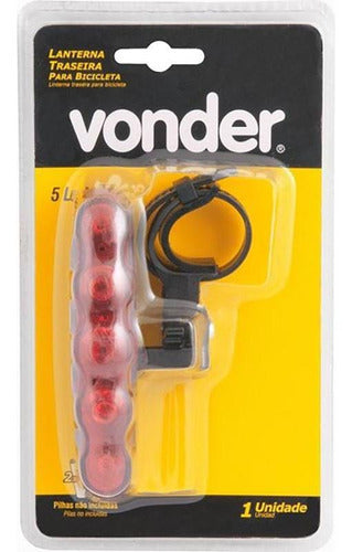 Lanterna Traseira Para Bicicleta Vonder