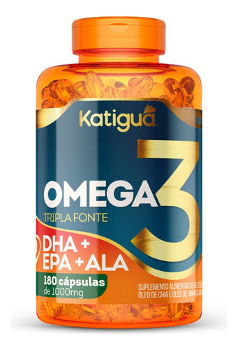 Ômega 3 1000mg 180 Capsulas Tripla Fonte Katigua